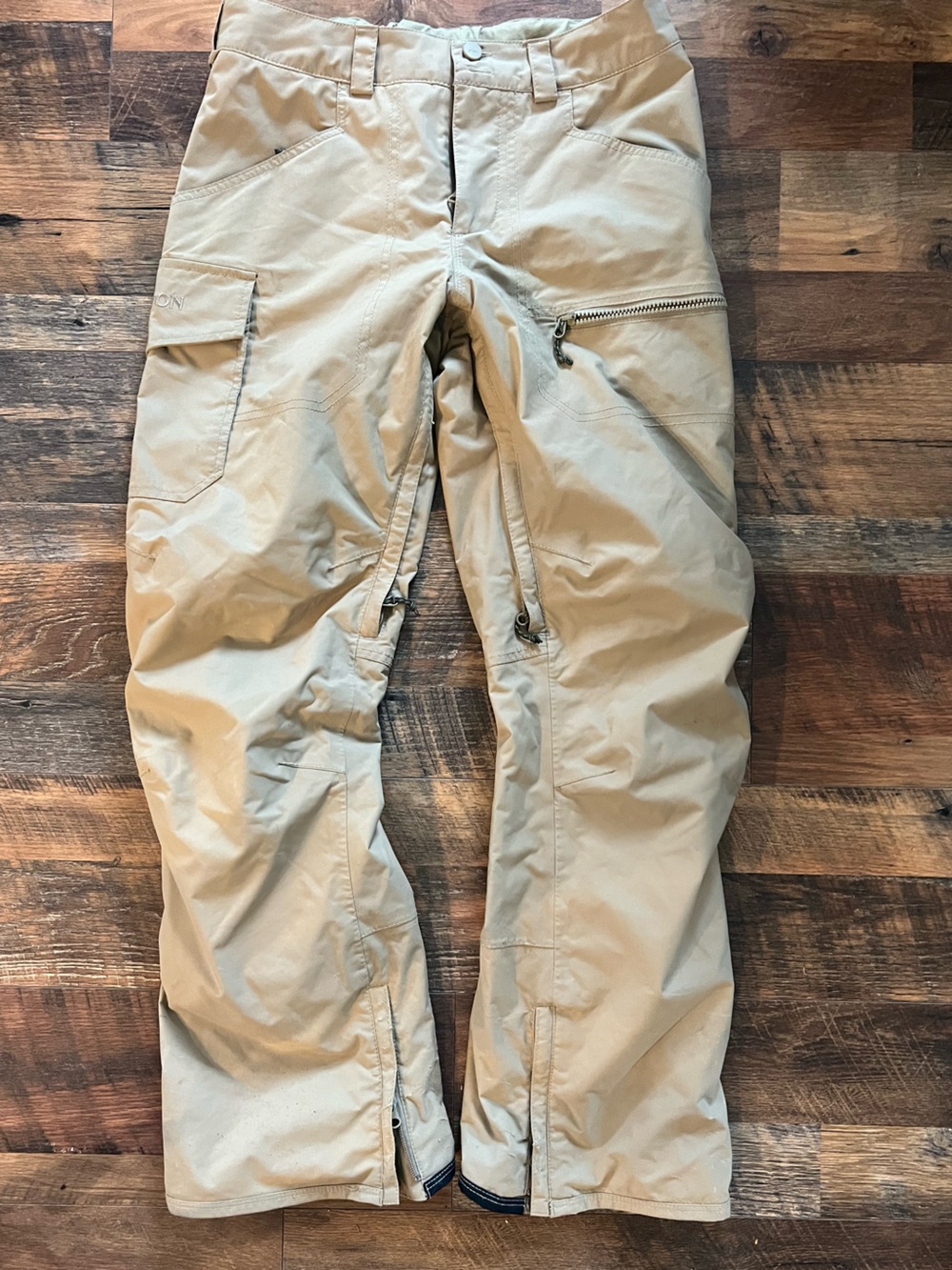 Burton Men's Light Beige Cargo Snow Pants size S